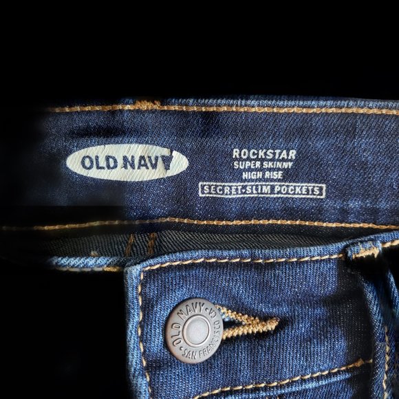 Old Navy Rockstar Super Skinny High Rise Women's Size 0 Jeans - Picture 4 of 6